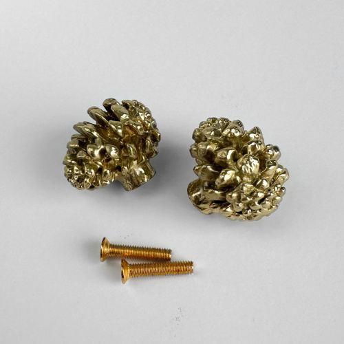 Ручка-кнопка MOS005 brass фото 5