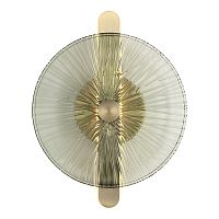 SL6141.321.01 Светильник настенный ST-Luce бронза/зелёный LED 1*11W 4000K WASI