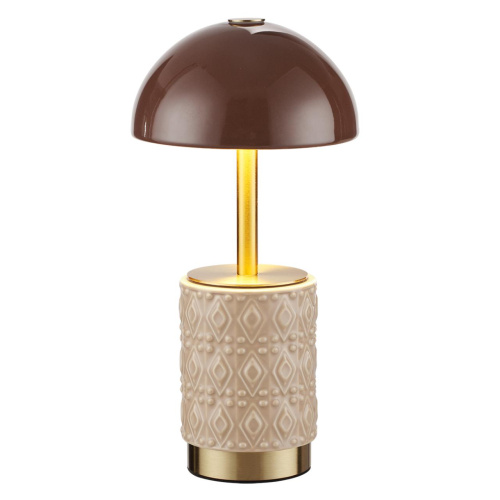 5453/3TL L-VISION ODL_EX26 010 светлая бронза/кофейный/бежевый/металл/керамика Настольная лампа беспроводная LED*3W 3000K LULU фото 4 5453/3TL L-VISION ODL_EX26 010 светлая бронза/кофейный/бежевый/металл/керамика Настольная лампа беспроводная LED*3W 3000K LULU фото 4