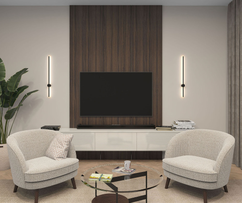 DK5012-BK Бра 800 мм, 3000К, IP20, 7 Вт, черный, алюминий фото 6 DK5012-BK Бра 800 мм, 3000К, IP20, 7 Вт, черный, алюминий фото 6