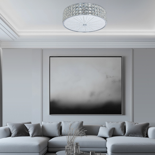Citilux Портал CL32415G1 LED RGB Люстра хрустальная с пультом Хром фото 16