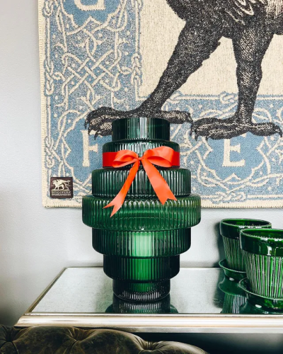 Ваза Steps Dark Green S фото 5