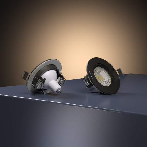 Светильник встраиваемый City GU10 черный IP44 25060/01 фото 3