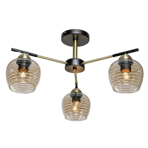 Потолочный светильник Escada 1123/3P E27*40W Antique brass/Black Потолочный светильник Escada 1123/3P E27*40W Antique brass/Black
