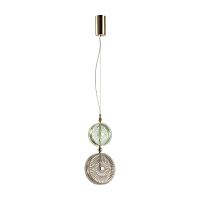5412/13LD L-VISION ODL_EX23 142 золотой/зеленый/св.коричневый металл/стекло Подвес LED 13W 4000K CARAMELLA