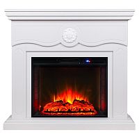 Электрокамин RealFlame Raffaele 25,5 WT белый белый с очагом Sparta 25,5 LED