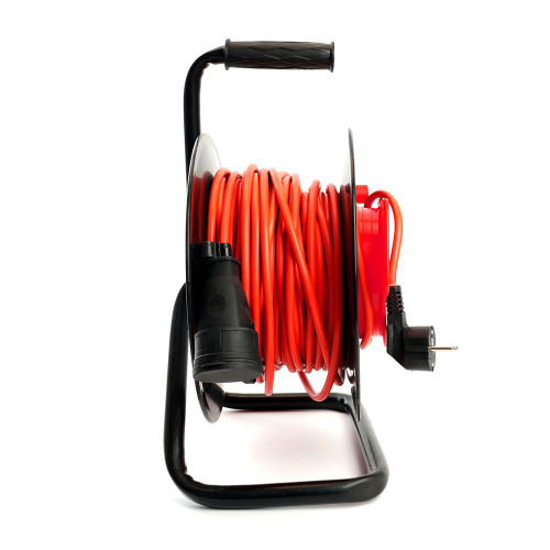 Удлинитель на пластиковой катушке STD04-10-50 (40289) 1-местный  с/з 3*1,5, 50м, 250В, 16А, IP44, Standart фото 4