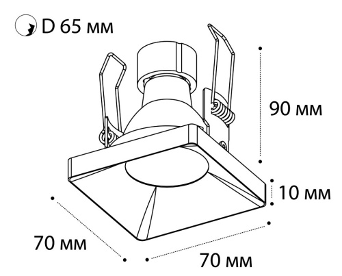 HAN SOLO black светильник встраиваемый фото 2 HAN SOLO black светильник встраиваемый фото 2