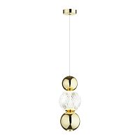 5008/7LA L-VISION ODL23 573 золотой/прозрачный/металл/акрил Подвес LED 7W 4000K 300Лм CRYSTAL