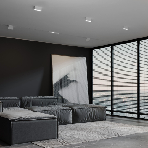 Светильник потолочный светодиодный 10W 4000K белый Block 25109/LED фото 2