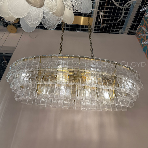 Люстра Cloyd NAMASTE C10 / шир. 100 см - латунь - прозрачн.стекло (арт.11690) фото 5