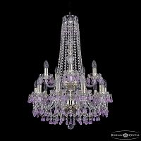 Люстра хрустальная 1410/10+5/195/h-82/2d G V7010 Bohemia Ivele Crystal (Богемия Ивеле Кристалл)