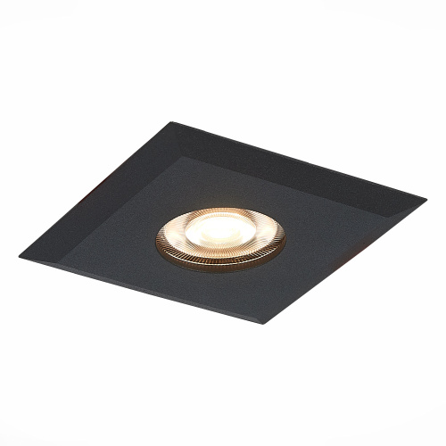 ST204.408.01 Св-к встр. Черный GU10 1*50W  L94xW94xH25 220V Без ламп Встраиваемые светильники фото 2