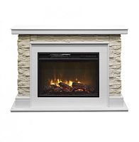 Каминокомплект АРИЗОНА Белый матовый с очагом Электроочаг MAGIC/МЕЙДЖИК 24