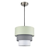 8039/1 MODERNI LN26 187 никель/мятный/серый/белый, металл/текстиль Подвесной светильник Е27 60W 220V ILAIDA