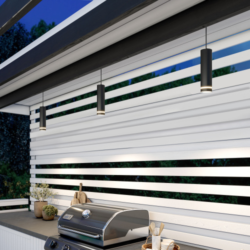 Светильник садово-парковый со светодиодами DLR023 IP54 35084/H черный фото 2