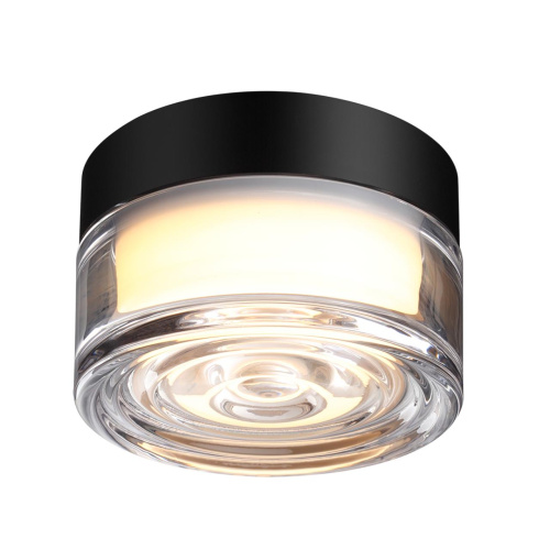 7156/6CL HIGHTECH ODL26 493 Настенно-потолочный светильник черный/прозрачный/стекло/поликарбонат IP65 LED 6W 410Лм 2200/2700/3000K 120° 220-240V RONDA фото 3 7156/6CL HIGHTECH ODL26 493 Настенно-потолочный светильник черный/прозрачный/стекло/поликарбонат IP65 LED 6W 410Лм 2200/2700/3000K 120° 220-240V RONDA фото 3