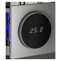 Терморегулятор электронный Voltum S70 с индикацией и датчиком, для теплого пола, (сталь) VLS070105