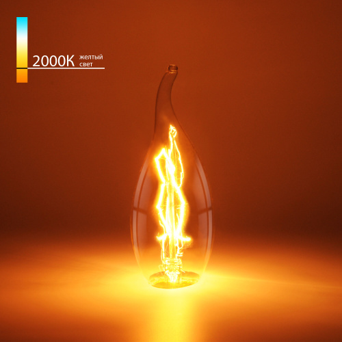 Ретро лампа Эдисона "Свеча на ветру" CW35 40W E14 CW35 40W E14