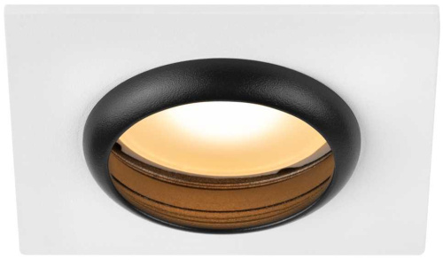 Светильник встраиваемый алюминиевый ЭРА KL110 WH/BK под лампу MR16 GU5.3 белый/черный матовый Б0061531