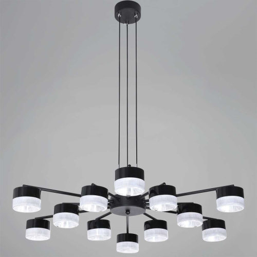 Подвесная люстра Reluce 19490-0.4-6+6 Black фото 4 Подвесная люстра Reluce 19490-0.4-6+6 Black фото 4