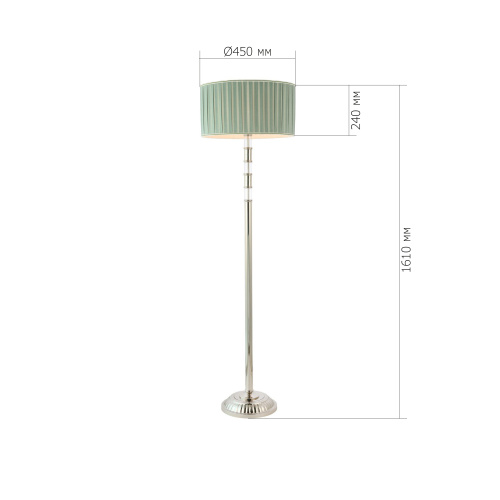 SL1121.105.01 Торшер ST-Luce Никель/Оливковый E14 1*40W (из 2-х коробок) OLEO фото 2