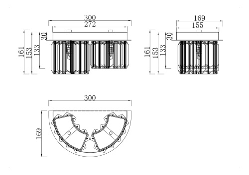 Настенный светильник (бра) Maytoni MOD083WL-02CH фото 3