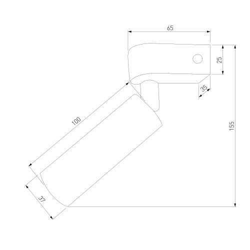 Настенный светильник 20143/1 LED титан фото 2