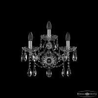 Бра хрустальные 1413B/2+1/165/XL Ni Bohemia Ivele Crystal (Богемия Ивеле Кристалл)