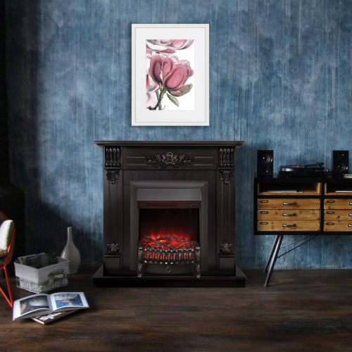 Электрокамин RealFlame Ottawa DN венге премиум с очагом Fobos Lux Black фото 8