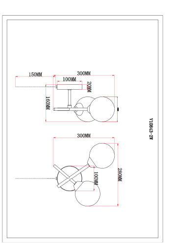 Бра Moderli V10843-2W Molecule фото 8