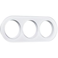 Рамка из стекла на 3 поста белый W0035101