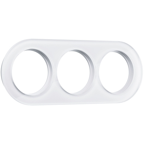 Рамка из стекла на 3 поста белый W0035101