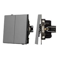 Механизм выключателя управления шторами SWT-TENDO-MKR2-PL-GR (230V, 10A) Arlight 054140