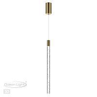 4369/5L HIGHTECH ODL23 235 полированное золото/акрил с пузырьками Подвесной св-к IP20 LED 4W 200Лм 3000K SPARKY