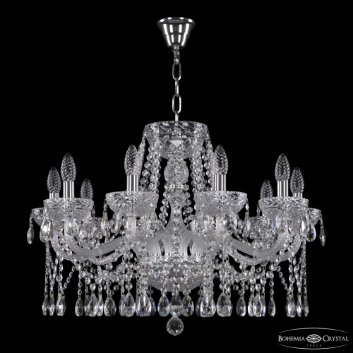 Люстра 5413/10/240 Ni Clear/M-1F Bohemia Ivele Crystal (Богемия Ивеле Кристалл) фото 2 Люстра 5413/10/240 Ni Clear/M-1F Bohemia Ivele Crystal (Богемия Ивеле Кристалл) фото 2