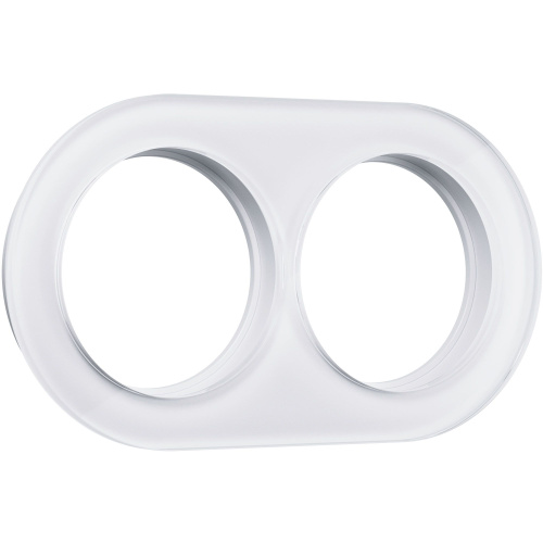 Рамка из стекла на 2 поста белый W0025101 Рамка из стекла на 2 поста белый W0025101