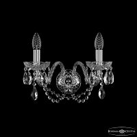 Бра хрустальные 1402B/2/160 Ni Bohemia Ivele Crystal (Богемия Ивеле Кристалл)