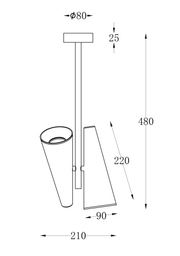 Потолочный светильник Maytoni MOD095CL-02W фото 2 Потолочный светильник Maytoni MOD095CL-02W фото 2