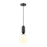 4668/1 PENDANT ODL20 393 черный/белый Подвес E27 1*40W (тип лампы СВЕЧА) 220V OKIA