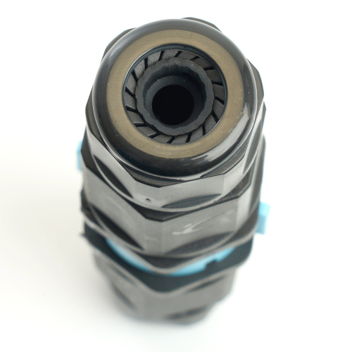 Соединитель-коннектор LD540  разъемный с замком 3-контактный, с пружинным контактом IP68, черный фото 5