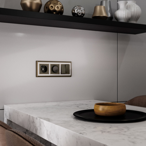 Накладка для диммера (бронзовый) W1149012 фото 2