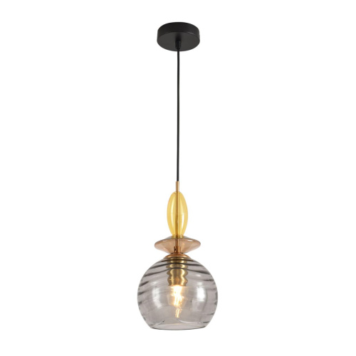 8299/1A MODERNI LN26 368 бронза/смоки/амбер/желтый, металл/стекло Подвес E27 1*40W 220V WALMA фото 4 8299/1A MODERNI LN26 368 бронза/смоки/амбер/желтый, металл/стекло Подвес E27 1*40W 220V WALMA фото 4