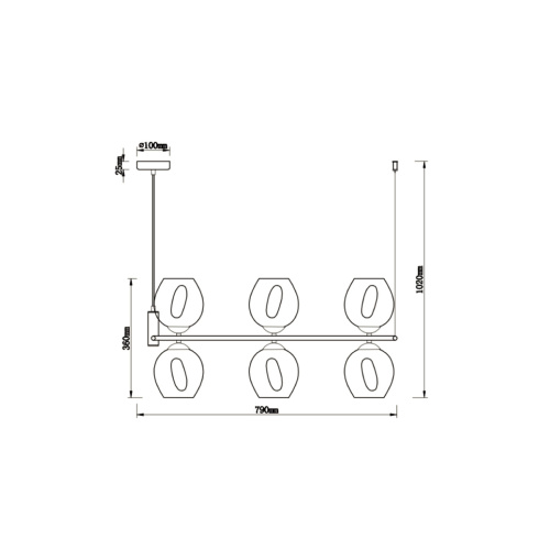 Подвесной светильник Vele Luce Astoria VL5002P06 фото 3