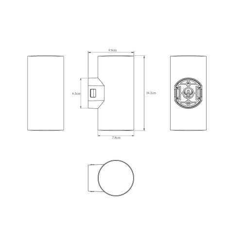 Уличный настенный светодиодный светильник Arte Lamp Alcyone A6109AL-2BK фото 6