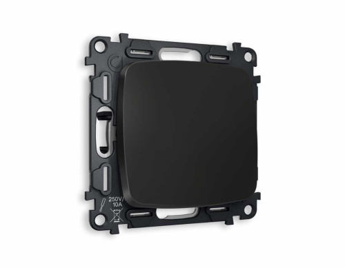 Комплект механизма 1-кл проходного выключателя AMBRELLA VOLT OMEGA Черный матовый QUANT (OP8010, VM105) MO801020 Комплект механизма 1-кл проходного выключателя AMBRELLA VOLT OMEGA Черный матовый QUANT (OP8010, VM105) MO801020