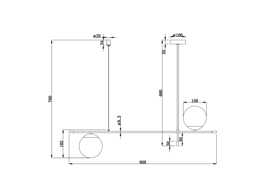 Подвесной светильник Maytoni MOD048PL-02G фото 5