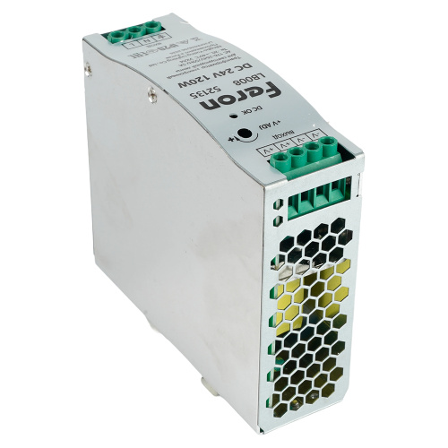 Трансформатор электронный на DIN-рейку 120W 24V 40*125.2*113.5мм IP20, LB008 фото 2