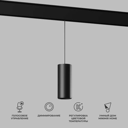 Умный трековый светильник 15W 2700-6500K Dim Amend чёрный Slim Magnetic 85073/01 Умный трековый светильник 15W 2700-6500K Dim Amend чёрный Slim Magnetic 85073/01