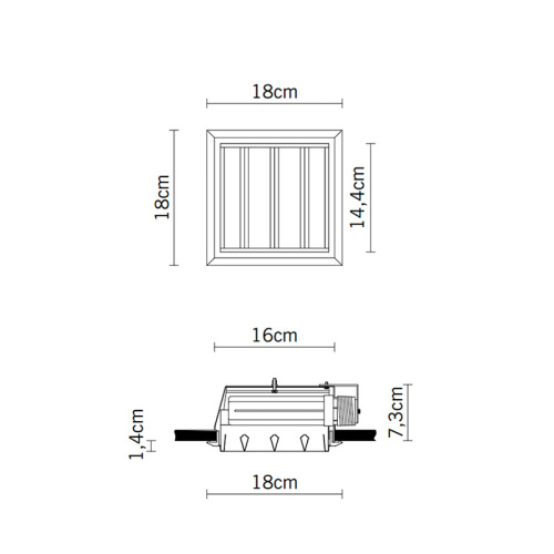 Встраиваемый светильник D90F0201 фото 3 Встраиваемый светильник D90F0201 фото 3